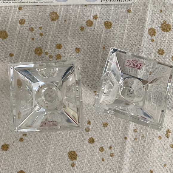 Cristal D’Arques Paris Candle Holders set of 6 - Picture 4 of 6